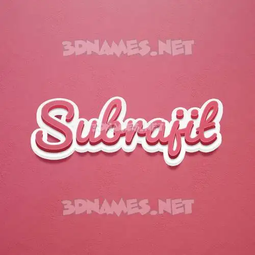 subrajit in Red Scribble style - 3D name wallpaper subrajit in Red Scribble style - 3D name wallpaper
