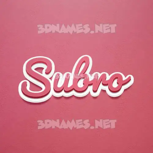 subro in Red Scribble style - 3D name wallpaper subro in Red Scribble style - 3D name wallpaper