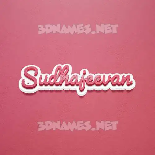 sudhajeevan in Red Scribble style - 3D name wallpaper sudhajeevan in Red Scribble style - 3D name wallpaper