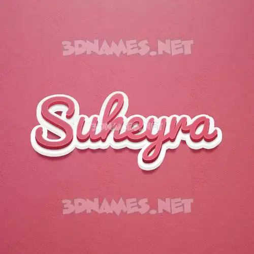 suheyra in Red Scribble style - 3D name wallpaper