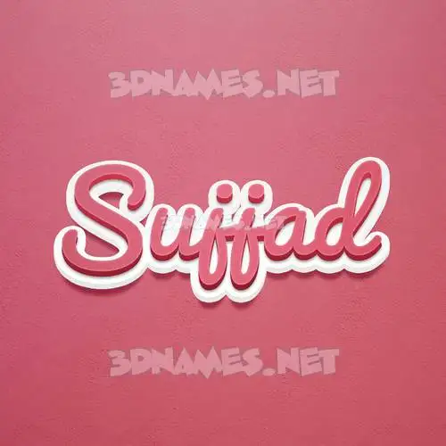 sujjad in Red Scribble style - 3D name wallpaper