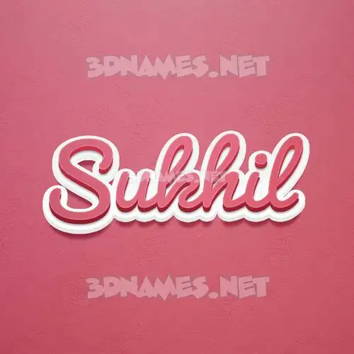 sukhil in Red Scribble style - 3D name wallpaper sukhil in Red Scribble style - 3D name wallpaper