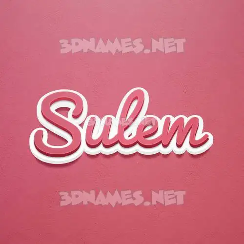 sulem in Red Scribble style - 3D name wallpaper sulem in Red Scribble style - 3D name wallpaper