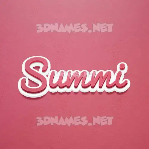 summi in Red Scribble style - 3D name wallpaper summi in Red Scribble style - 3D name wallpaper