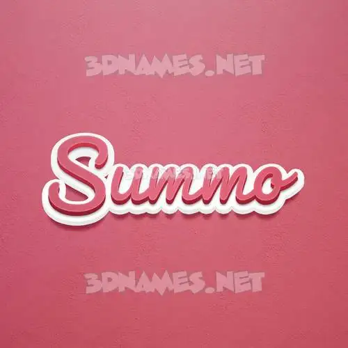 summo in Red Scribble style - 3D name wallpaper summo in Red Scribble style - 3D name wallpaper