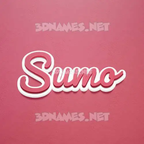 sumo in Red Scribble style - 3D name wallpaper sumo in Red Scribble style - 3D name wallpaper