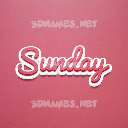 sunday in Red Scribble style - 3D name wallpaper sunday in Red Scribble style - 3D name wallpaper