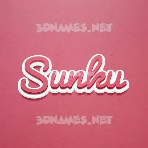 sunku in Red Scribble style - 3D name wallpaper sunku in Red Scribble style - 3D name wallpaper