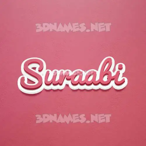 suraabi in Red Scribble style - 3D name wallpaper suraabi in Red Scribble style - 3D name wallpaper