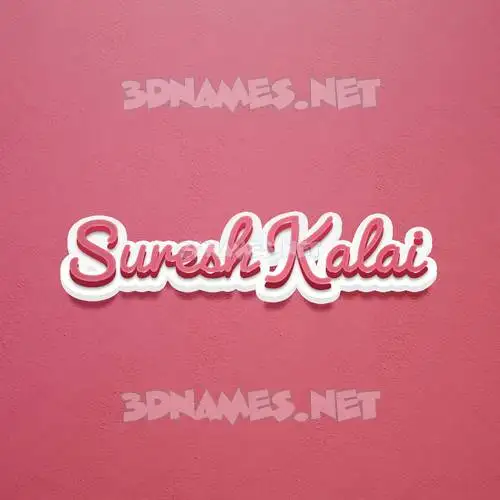 suresh kalai in Red Scribble style - 3D name wallpaper suresh kalai in Red Scribble style - 3D name wallpaper