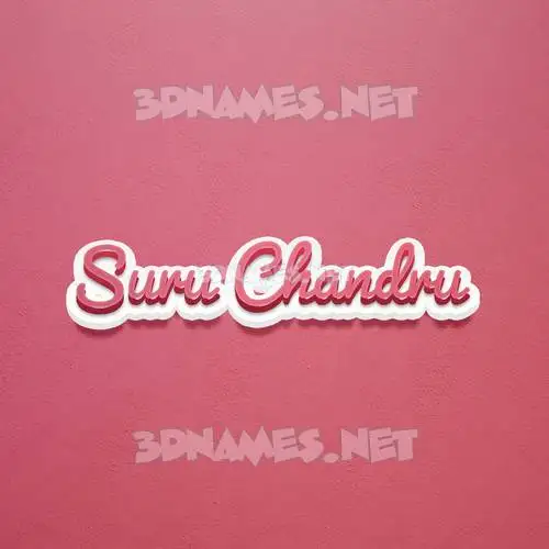 suru chandru in Red Scribble style - 3D name wallpaper suru chandru in Red Scribble style - 3D name wallpaper