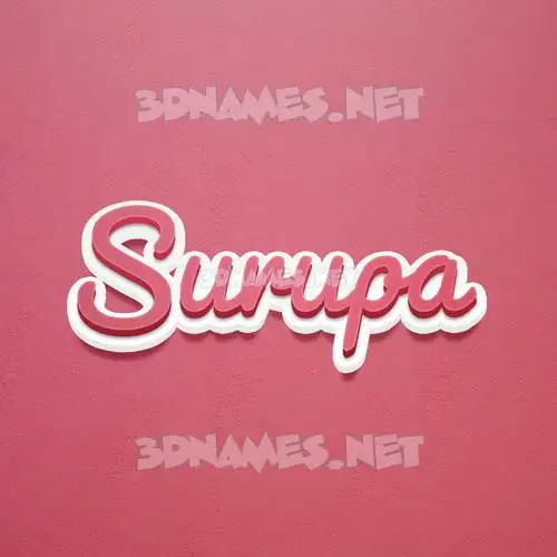 surupa in Red Scribble style - 3D name wallpaper surupa in Red Scribble style - 3D name wallpaper