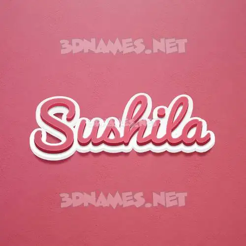 sushila in Red Scribble style - 3D name wallpaper sushila in Red Scribble style - 3D name wallpaper