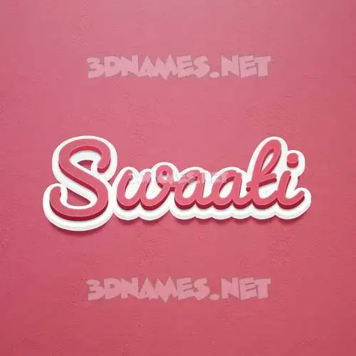 swaati in Red Scribble style - 3D name wallpaper swaati in Red Scribble style - 3D name wallpaper