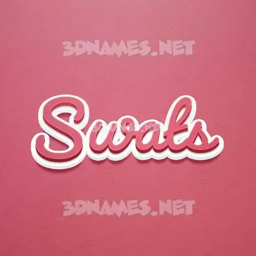 swats in Red Scribble style - 3D name wallpaper swats in Red Scribble style - 3D name wallpaper