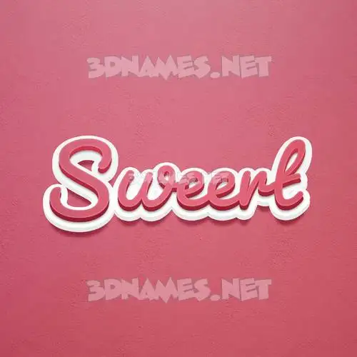 sweert in Red Scribble style - 3D name wallpaper sweert in Red Scribble style - 3D name wallpaper