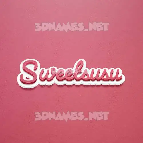 sweetsusu in Red Scribble style - 3D name wallpaper sweetsusu in Red Scribble style - 3D name wallpaper