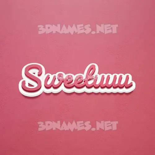 sweetuuu in Red Scribble style - 3D name wallpaper sweetuuu in Red Scribble style - 3D name wallpaper