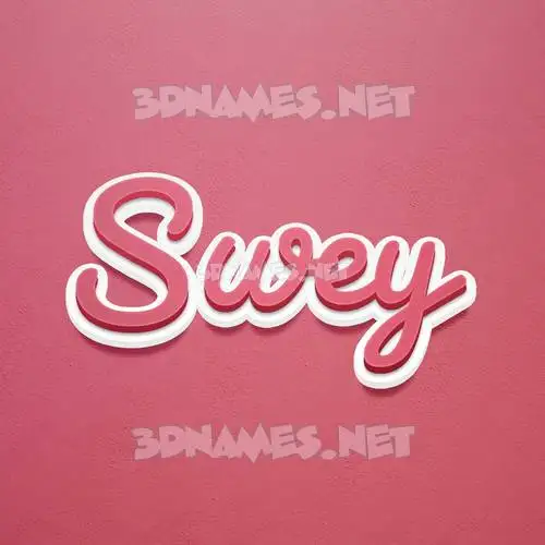 swey in Red Scribble style - 3D name wallpaper swey in Red Scribble style - 3D name wallpaper