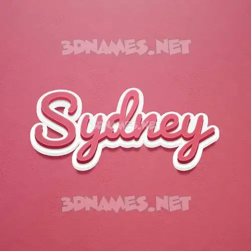 sydney in Red Scribble style - 3D name wallpaper sydney in Red Scribble style - 3D name wallpaper