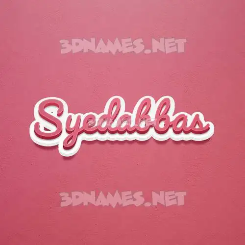 syedabbas in Red Scribble style - 3D name wallpaper syedabbas in Red Scribble style - 3D name wallpaper