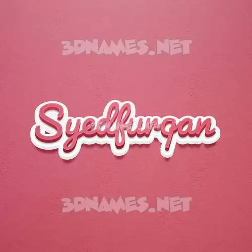 syedfurqan in Red Scribble style - 3D name wallpaper syedfurqan in Red Scribble style - 3D name wallpaper