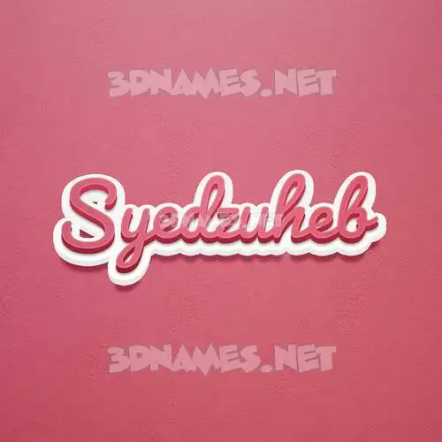 syedzuheb in Red Scribble style - 3D name wallpaper syedzuheb in Red Scribble style - 3D name wallpaper