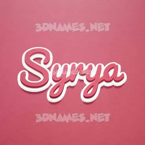 syrya in Red Scribble style - 3D name wallpaper syrya in Red Scribble style - 3D name wallpaper