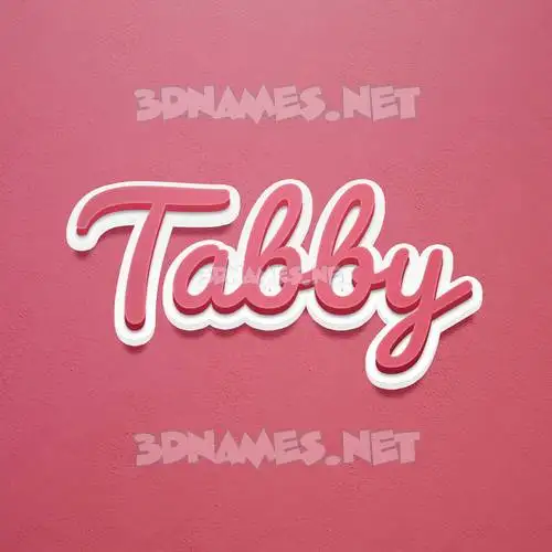 tabby in Red Scribble style - 3D name wallpaper tabby in Red Scribble style - 3D name wallpaper