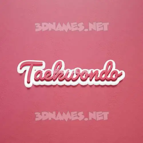 taekwondo in Red Scribble style - 3D name wallpaper taekwondo in Red Scribble style - 3D name wallpaper
