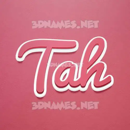 tah in Red Scribble style - 3D name wallpaper tah in Red Scribble style - 3D name wallpaper