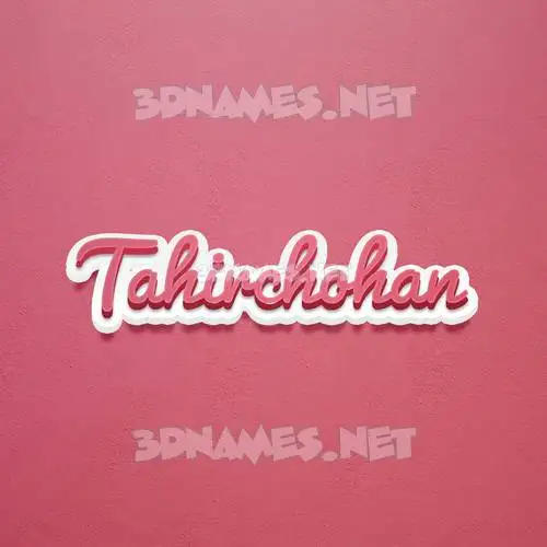 tahirchohan in Red Scribble style - 3D name wallpaper tahirchohan in Red Scribble style - 3D name wallpaper