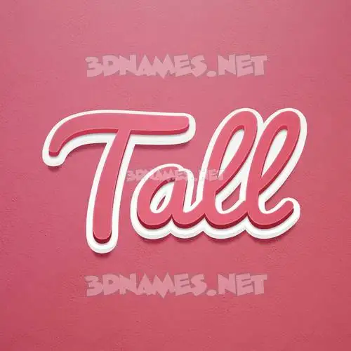 tall in Red Scribble style - 3D name wallpaper tall in Red Scribble style - 3D name wallpaper