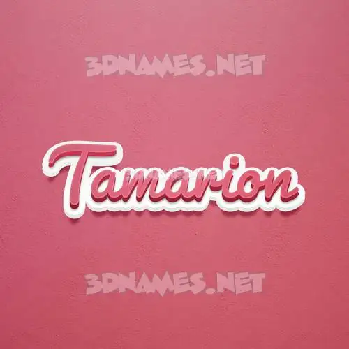 tamarion in Red Scribble style - 3D name wallpaper