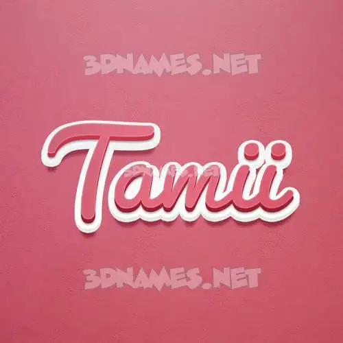 tamii in Red Scribble style - 3D name wallpaper tamii in Red Scribble style - 3D name wallpaper