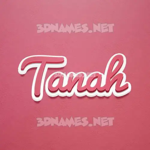 tanah in Red Scribble style - 3D name wallpaper tanah in Red Scribble style - 3D name wallpaper