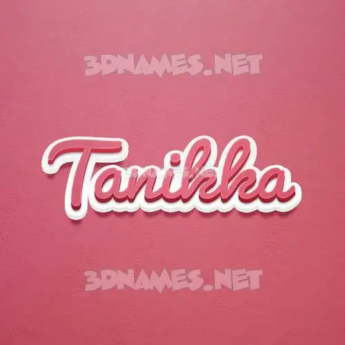 tanikka in Red Scribble style - 3D name wallpaper tanikka in Red Scribble style - 3D name wallpaper