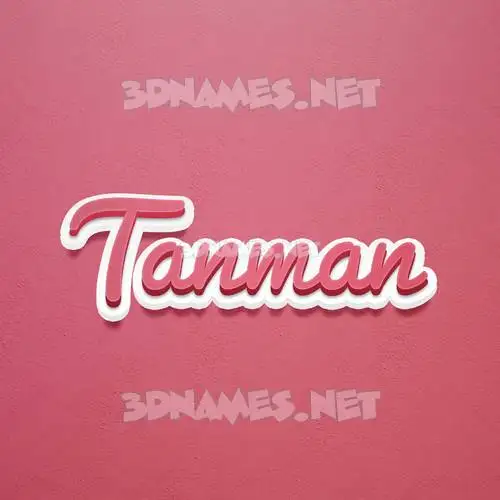 tanman in Red Scribble style - 3D name wallpaper tanman in Red Scribble style - 3D name wallpaper