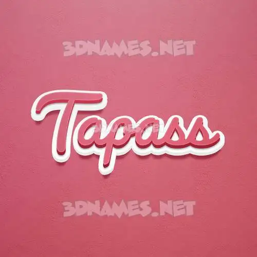 tapass in Red Scribble style - 3D name wallpaper tapass in Red Scribble style - 3D name wallpaper