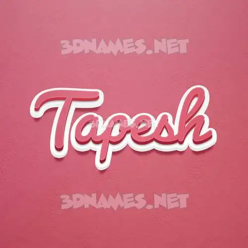 tapesh in Red Scribble style - 3D name wallpaper tapesh in Red Scribble style - 3D name wallpaper