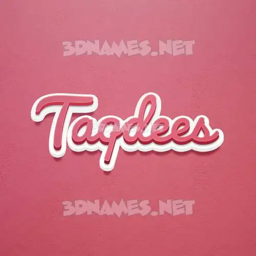 taqdees in Red Scribble style - 3D name wallpaper taqdees in Red Scribble style - 3D name wallpaper