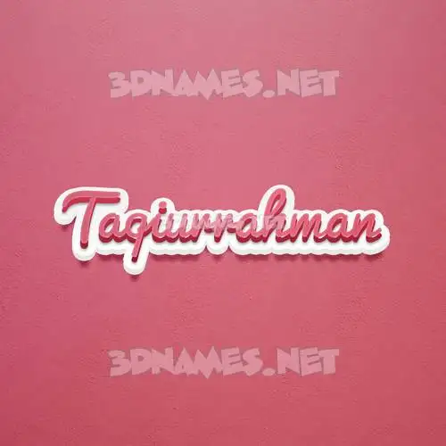 taqiurrahman in Red Scribble style - 3D name wallpaper taqiurrahman in Red Scribble style - 3D name wallpaper