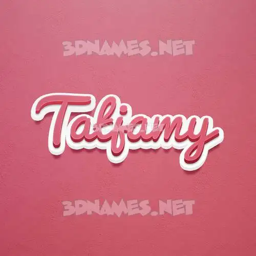 tatjamy in Red Scribble style - 3D name wallpaper
