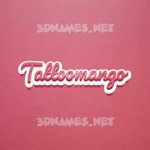 tattoomango in Red Scribble style - 3D name wallpaper tattoomango in Red Scribble style - 3D name wallpaper