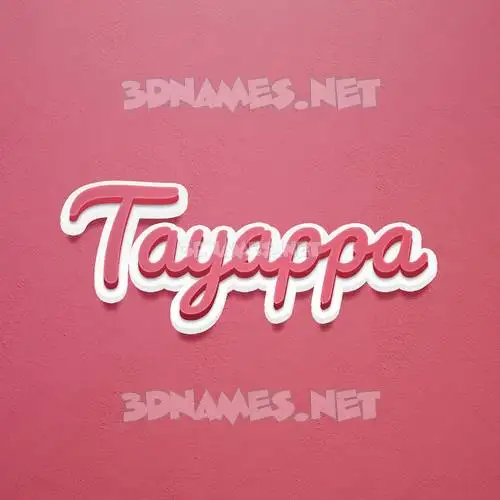 tayappa in Red Scribble style - 3D name wallpaper tayappa in Red Scribble style - 3D name wallpaper