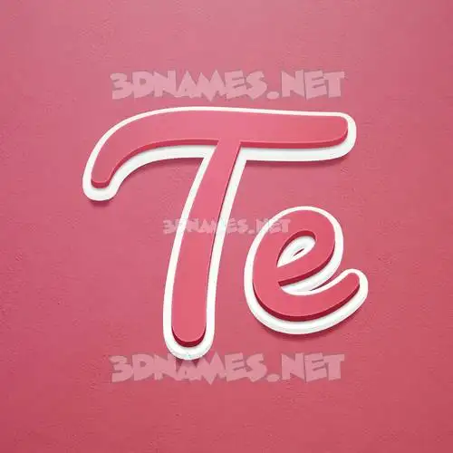 te in Red Scribble style - 3D name wallpaper te in Red Scribble style - 3D name wallpaper