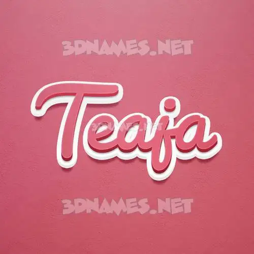 teaja in Red Scribble style - 3D name wallpaper teaja in Red Scribble style - 3D name wallpaper