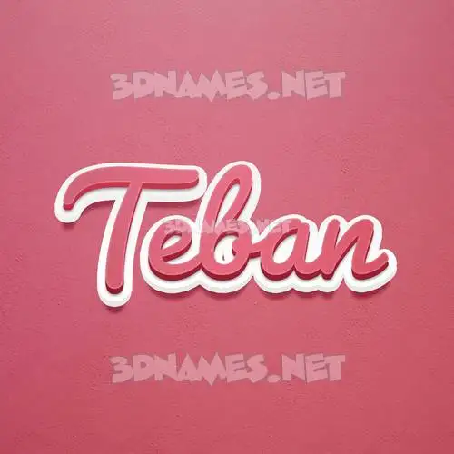 teban in Red Scribble style - 3D name wallpaper teban in Red Scribble style - 3D name wallpaper