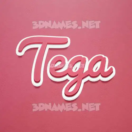 tega in Red Scribble style - 3D name wallpaper tega in Red Scribble style - 3D name wallpaper