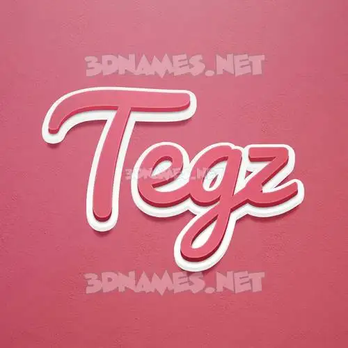 tegz in Red Scribble style - 3D name wallpaper tegz in Red Scribble style - 3D name wallpaper